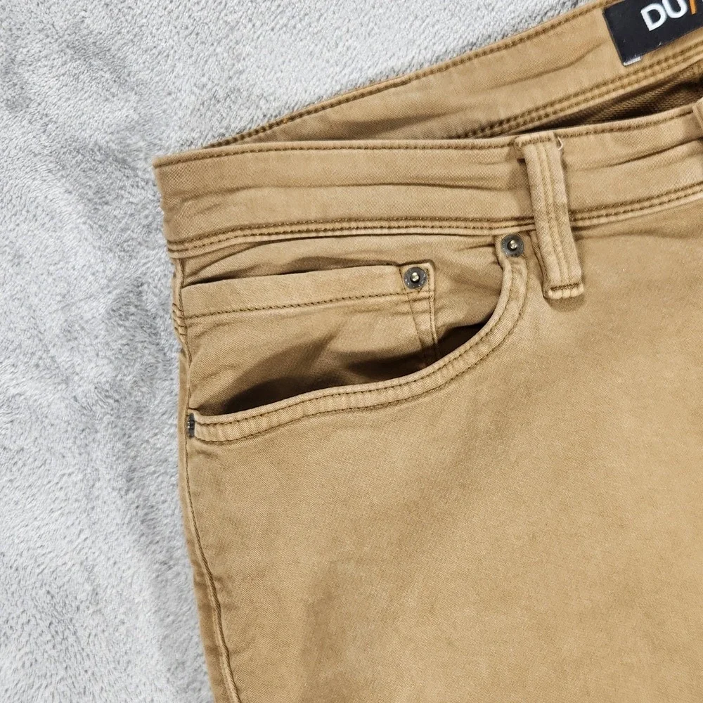 DU/ER‎ Jeans Mens 34x30 Beige N2X Relaxed Taper Stretch 5 Pocket Pants Casual
